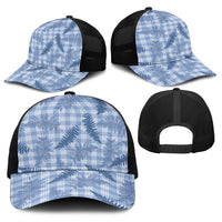 Blue Palaka Hawaii Palapalai Baseball Net Cap Hawaiian Fern