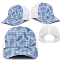 Blue Palaka Hawaii Palapalai Baseball Net Cap Hawaiian Fern