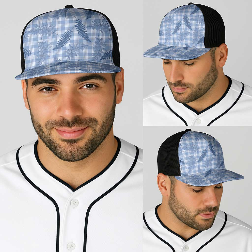 Blue Palaka Hawaii Palapalai Baseball Net Cap Hawaiian Fern