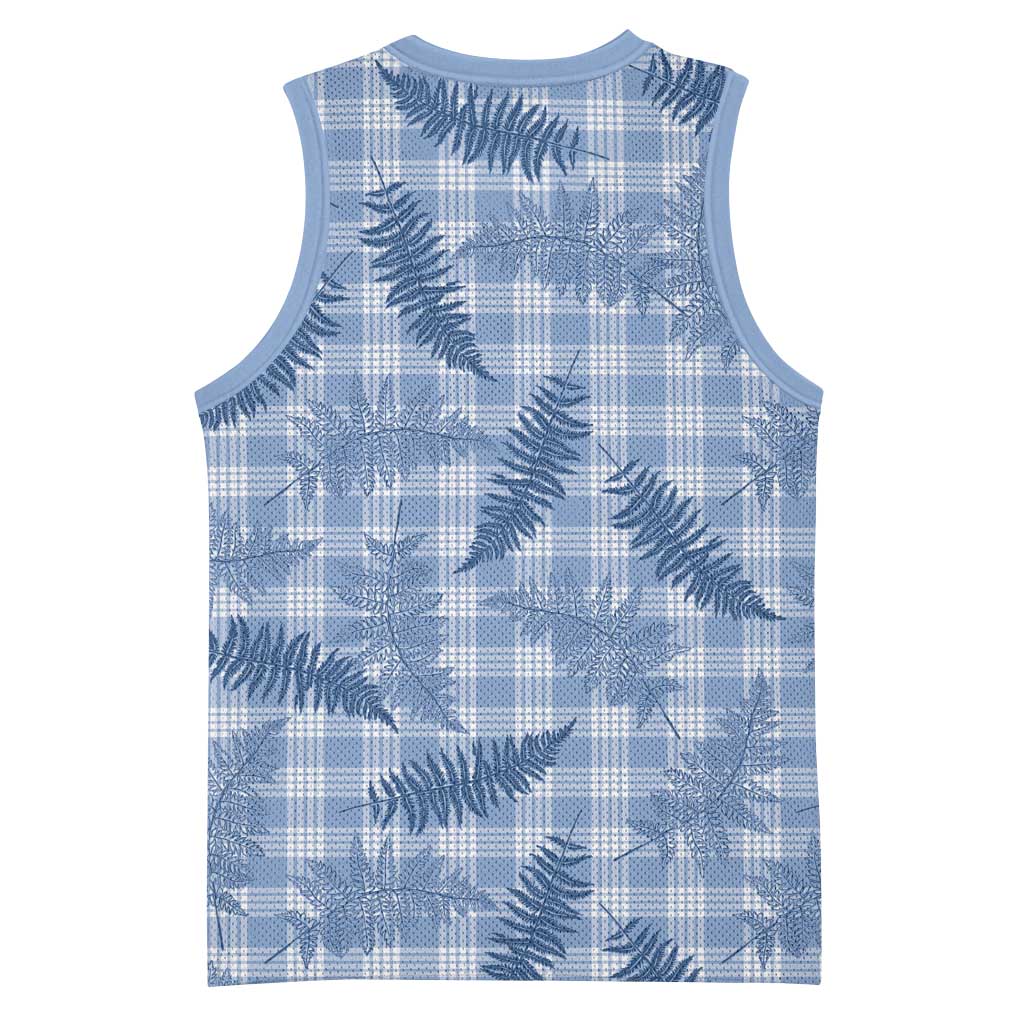 Blue Palaka Hawaii Palapalai Basketball Jersey Hawaiian Fern - Polynesian Pride