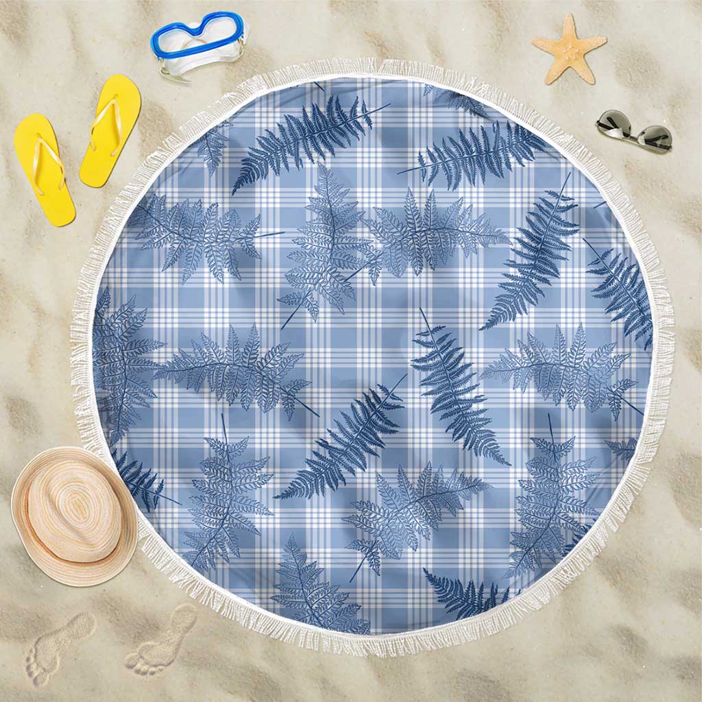 Blue Palaka Hawaii Palapalai Beach Blanket Hawaiian Fern - Polynesian Pride