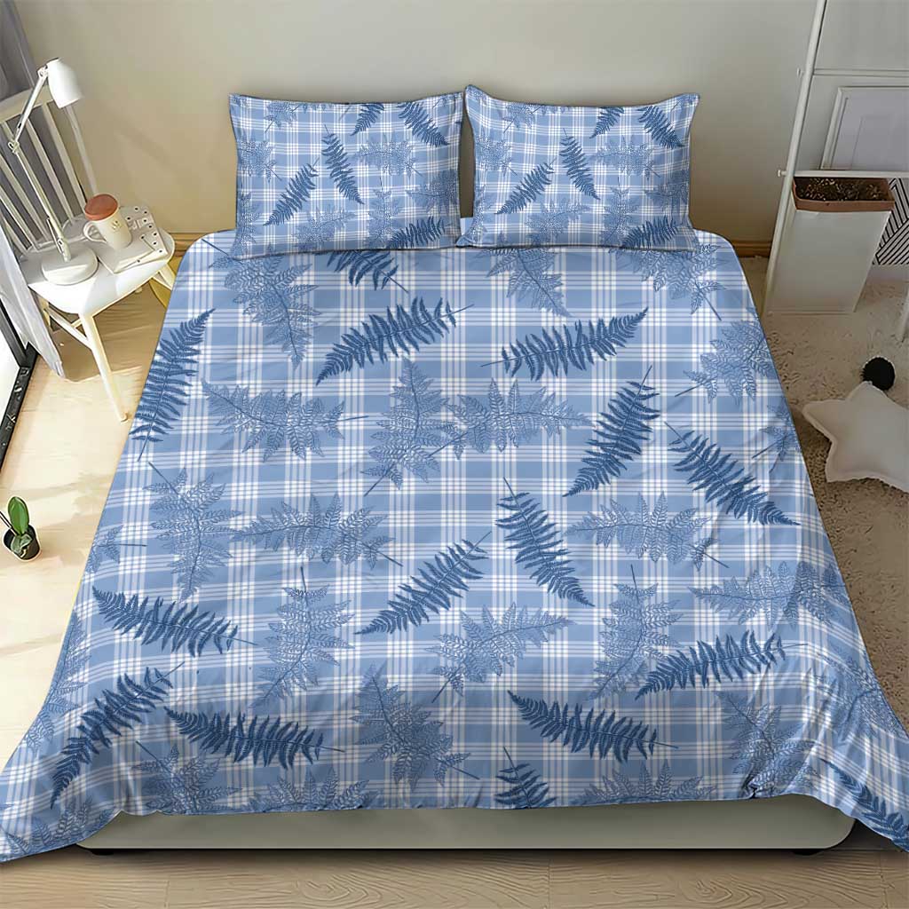 Blue Palaka Hawaii Palapalai Bedding Set Hawaiian Fern - Polynesian Pride