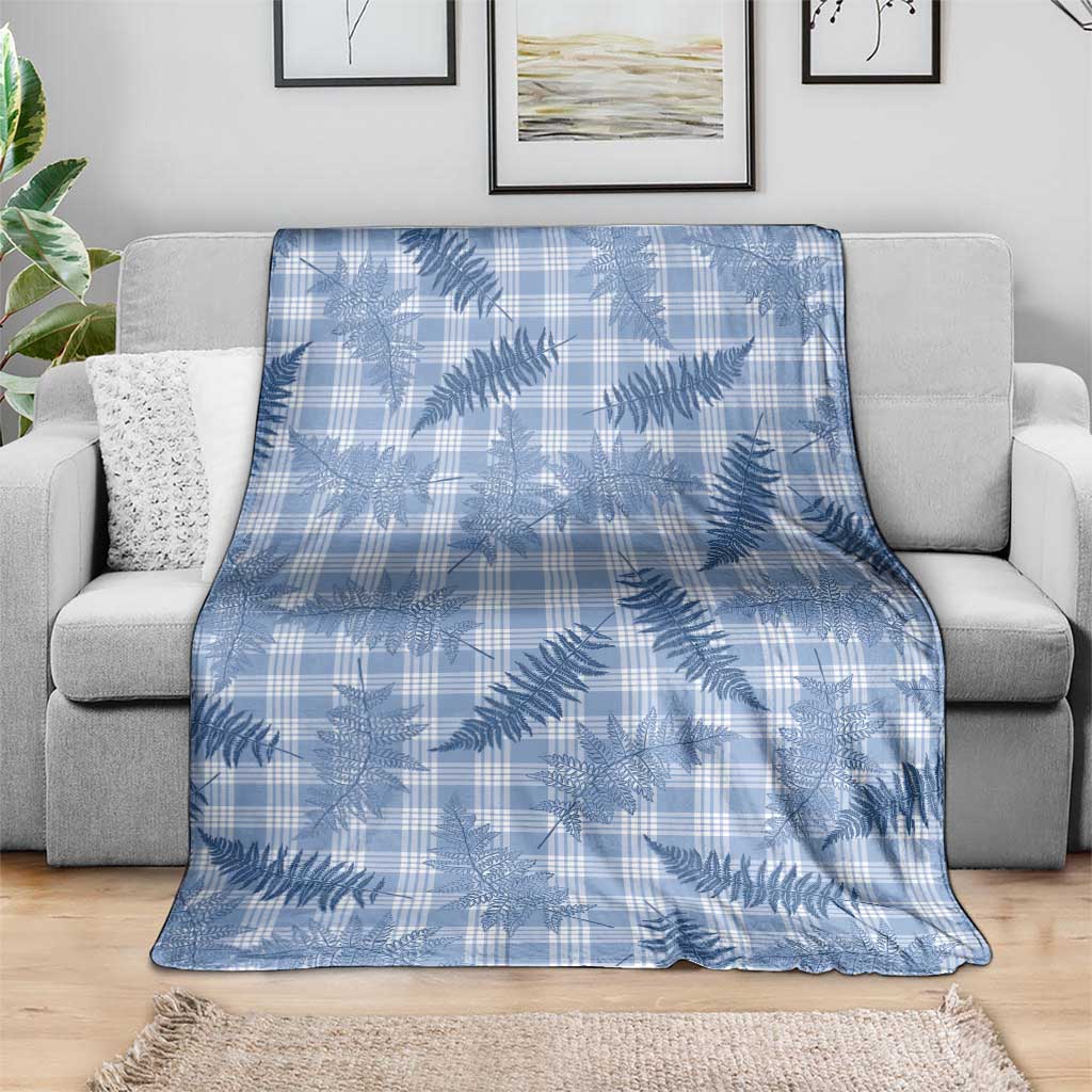 Blue Palaka Hawaii Palapalai Blanket Hawaiian Fern - Polynesian Pride