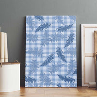 Blue Palaka Hawaii Palapalai Canvas Wall Art Hawaiian Fern - Polynesian Pride