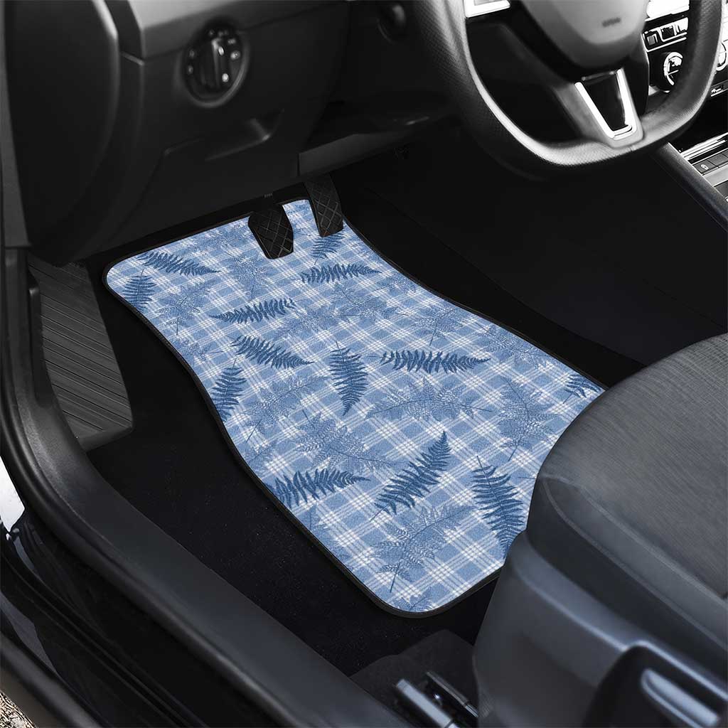 Blue Palaka Hawaii Palapalai Car Mats Hawaiian Fern - Polynesian Pride