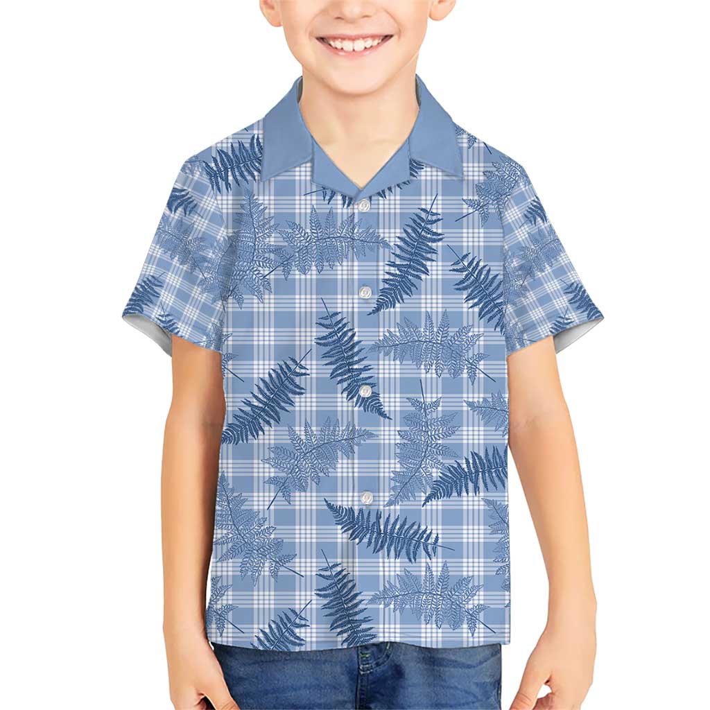 Blue Palaka Hawaii Palapalai Hawaiian Shirt Hawaiian Fern - Polynesian Pride