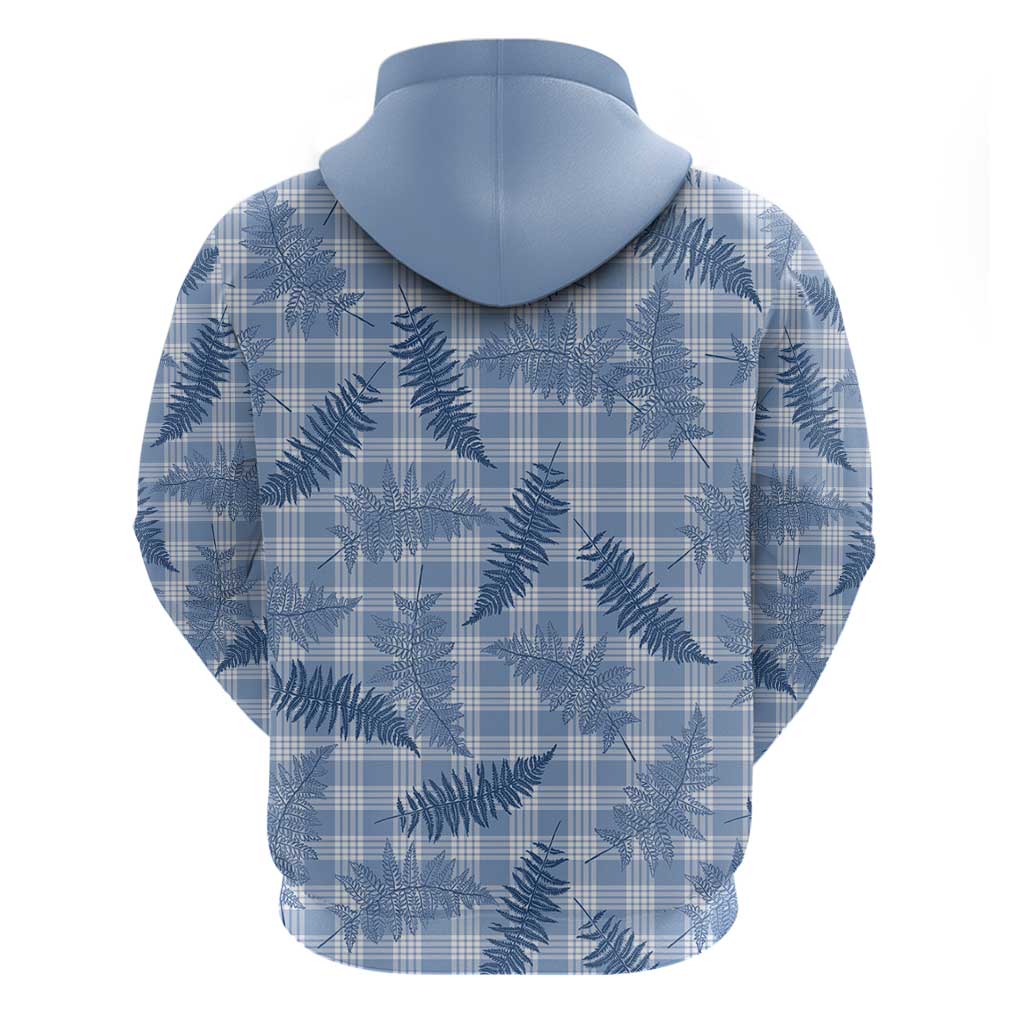 Blue Palaka Hawaii Palapalai Hoodie Hawaiian Fern - Polynesian Pride