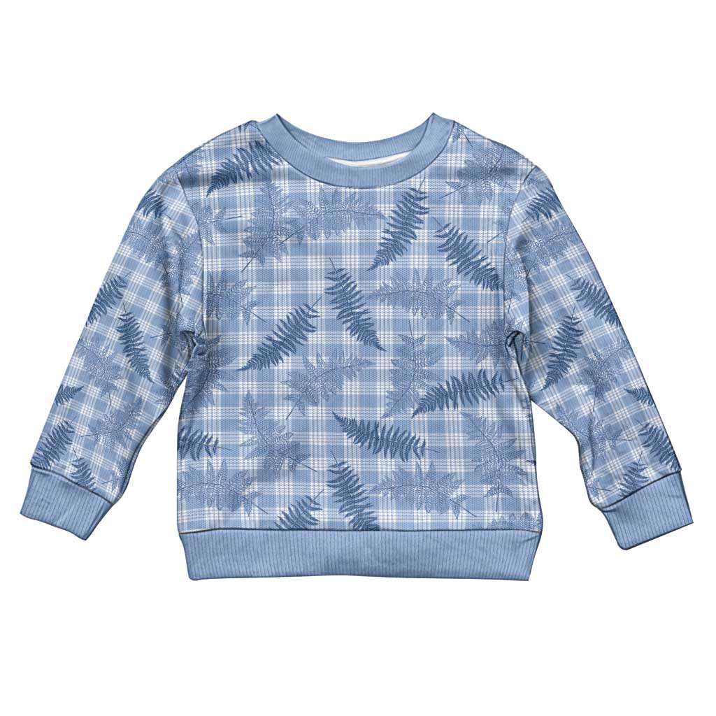 Blue Palaka Hawaii Palapalai Kid Ugly Christmas Sweater Hawaiian Fern - Polynesian Pride