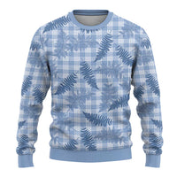 Blue Palaka Hawaii Palapalai Ugly Christmas Sweater Hawaiian Fern - Polynesian Pride