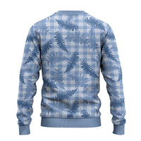 Blue Palaka Hawaii Palapalai Ugly Christmas Sweater Hawaiian Fern - Polynesian Pride