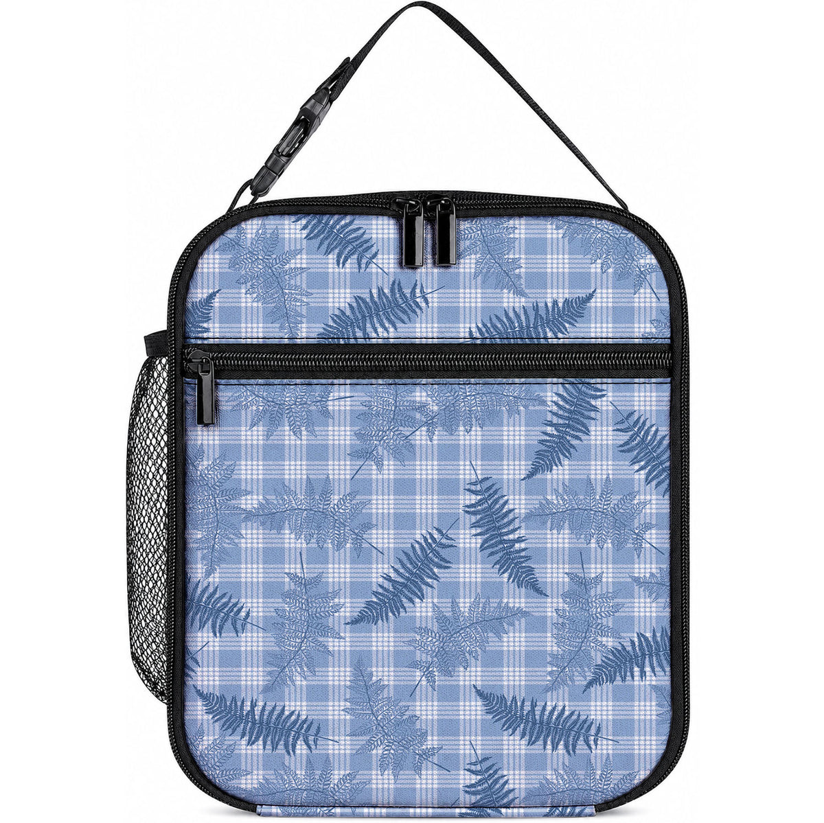 Blue Palaka Hawaii Palapalai Lunch Bag Hawaiian Fern