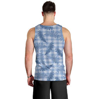 Blue Palaka Hawaii Palapalai Men Tank Top Hawaiian Fern - Polynesian Pride