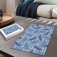 Blue Palaka Hawaii Palapalai Puzzle Hawaiian Fern - Polynesian Pride