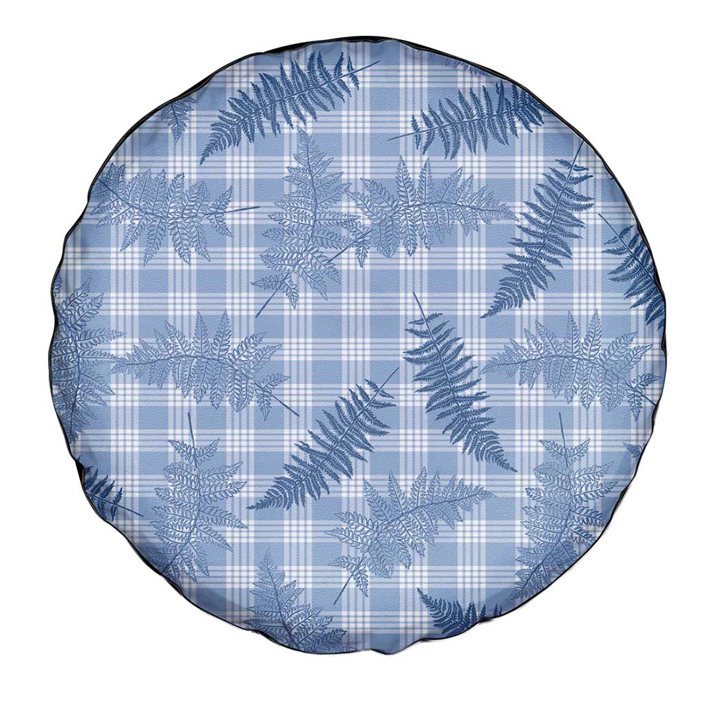 Blue Palaka Hawaii Palapalai Spare Tire Cover Hawaiian Fern - Polynesian Pride