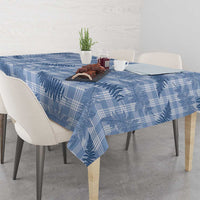 Blue Palaka Hawaii Palapalai Tablecloth Hawaiian Fern - Polynesian Pride