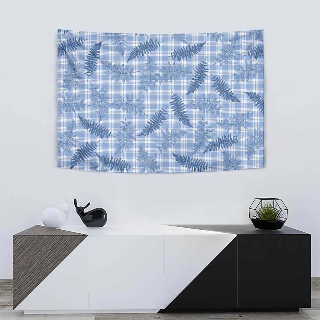 Blue Palaka Hawaii Palapalai Tapestry Hawaiian Fern - Polynesian Pride
