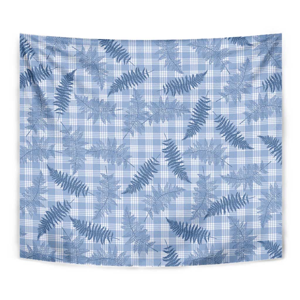 Blue Palaka Hawaii Palapalai Tapestry Hawaiian Fern - Polynesian Pride