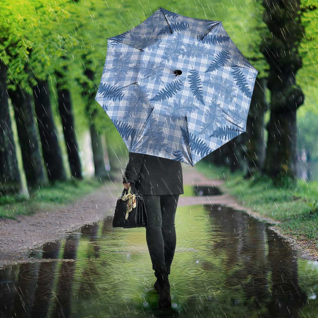 Blue Palaka Hawaii Palapalai Umbrella Hawaiian Fern - Polynesian Pride