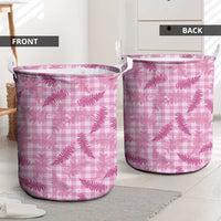 Purple Palaka Hawaii Palapalai Laundry Basket Hawaiian Fern - Polynesian Pride