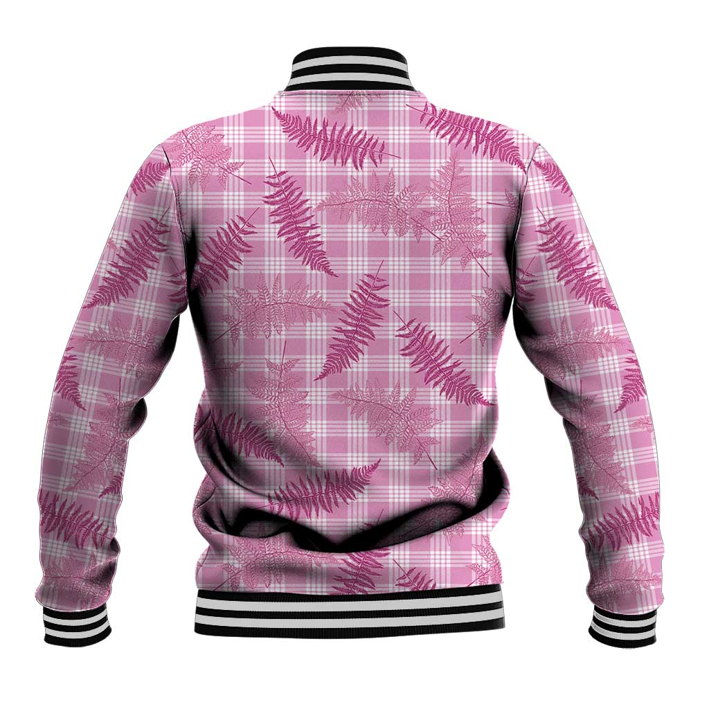 Purple Palaka Hawaii Palapalai Baseball Jacket Hawaiian Fern - Polynesian Pride