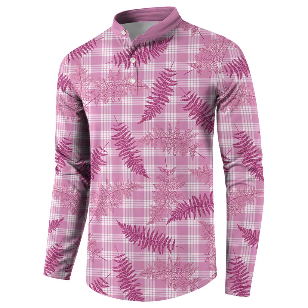 Purple Palaka Hawaii Palapalai Button Sweatshirt Hawaiian Fern - Polynesian Pride