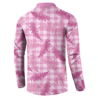 Purple Palaka Hawaii Palapalai Button Sweatshirt Hawaiian Fern - Polynesian Pride