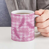 Purple Palaka Hawaii Palapalai Ceramic Mug Hawaiian Fern - Polynesian Pride