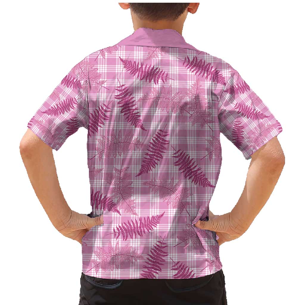 Purple Palaka Hawaii Palapalai Family Matching Mermaid Dress and Hawaiian Shirt Hawaiian Fern - Polynesian Pride