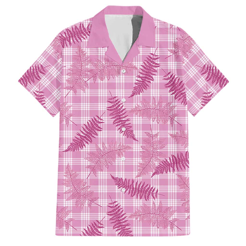 Purple Palaka Hawaii Palapalai Family Matching Puletasi and Hawaiian Shirt Hawaiian Fern LT14 Dad's Shirt - Short Sleeve Purple - Polynesian Pride