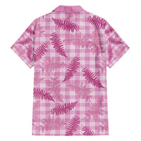 Purple Palaka Hawaii Palapalai Family Matching Short Sleeve Bodycon Dress and Hawaiian Shirt Hawaiian Fern - Polynesian Pride