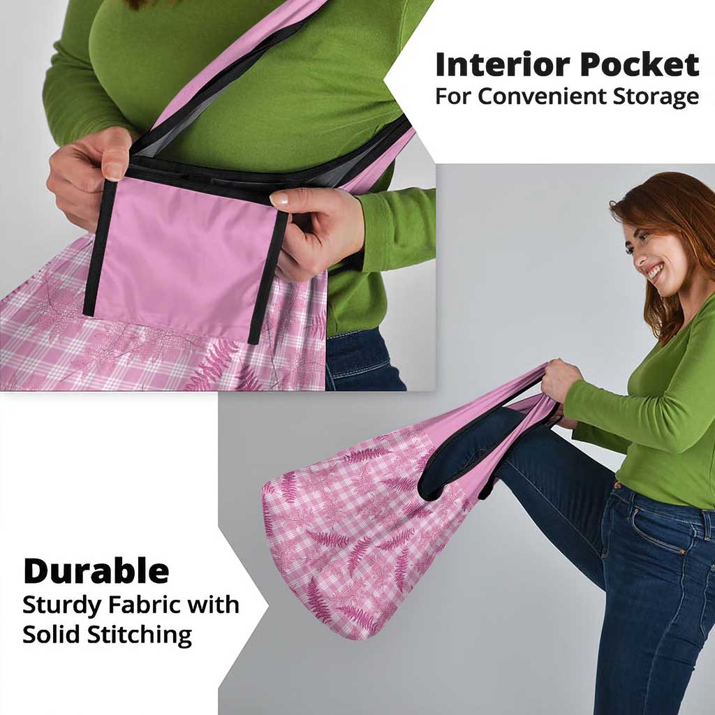 Purple Palaka Hawaii Palapalai Grocery Bag Hawaiian Fern - Polynesian Pride