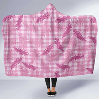 Purple Palaka Hawaii Palapalai Hooded Blanket Hawaiian Fern - Polynesian Pride