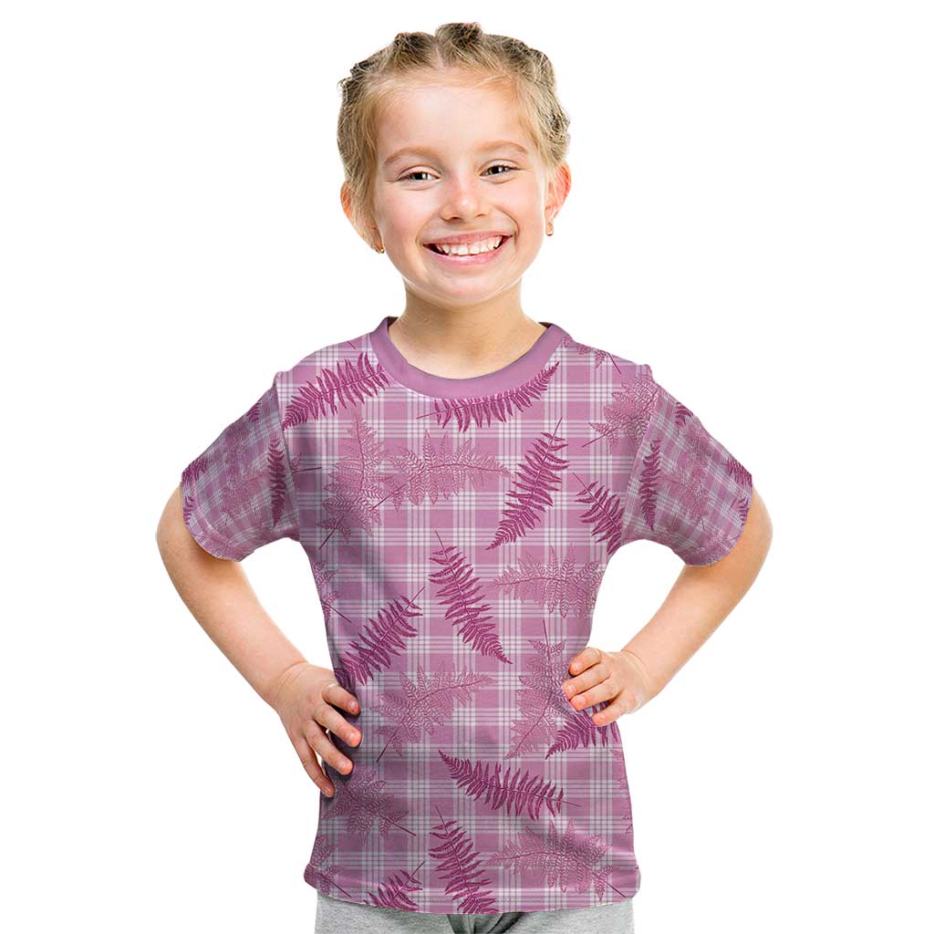 Purple Palaka Hawaii Palapalai Kid T Shirt Hawaiian Fern - Polynesian Pride