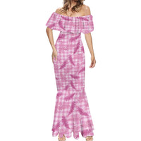 Purple Palaka Hawaii Palapalai Mermaid Dress Hawaiian Fern - Polynesian Pride
