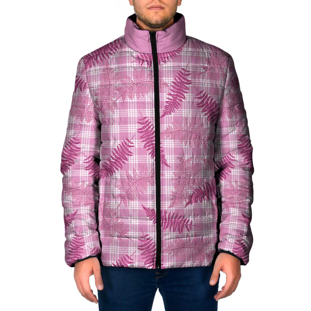 Purple Palaka Hawaii Palapalai Padded Jacket Hawaiian Fern - Polynesian Pride
