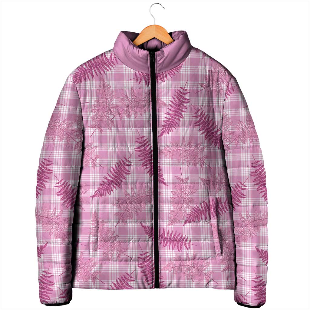Purple Palaka Hawaii Palapalai Padded Jacket Hawaiian Fern - Polynesian Pride
