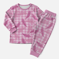 Purple Palaka Hawaii Palapalai Christmas Pajama Set Hawaiian Fern - Polynesian Pride