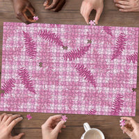 Purple Palaka Hawaii Palapalai Puzzle Hawaiian Fern - Polynesian Pride