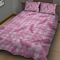 Purple Palaka Hawaii Palapalai Quilt Bed Set Hawaiian Fern - Polynesian Pride