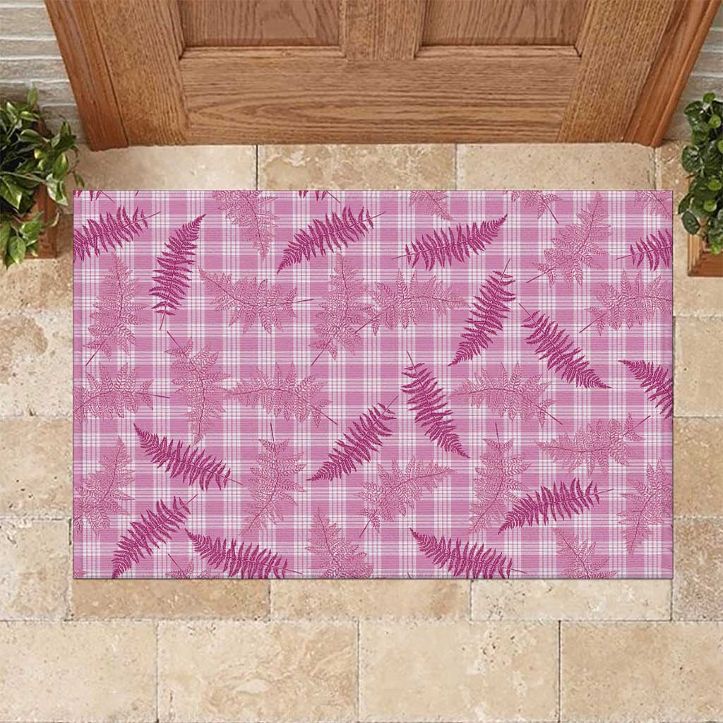 Purple Palaka Hawaii Palapalai Rubber Doormat Hawaiian Fern - Polynesian Pride