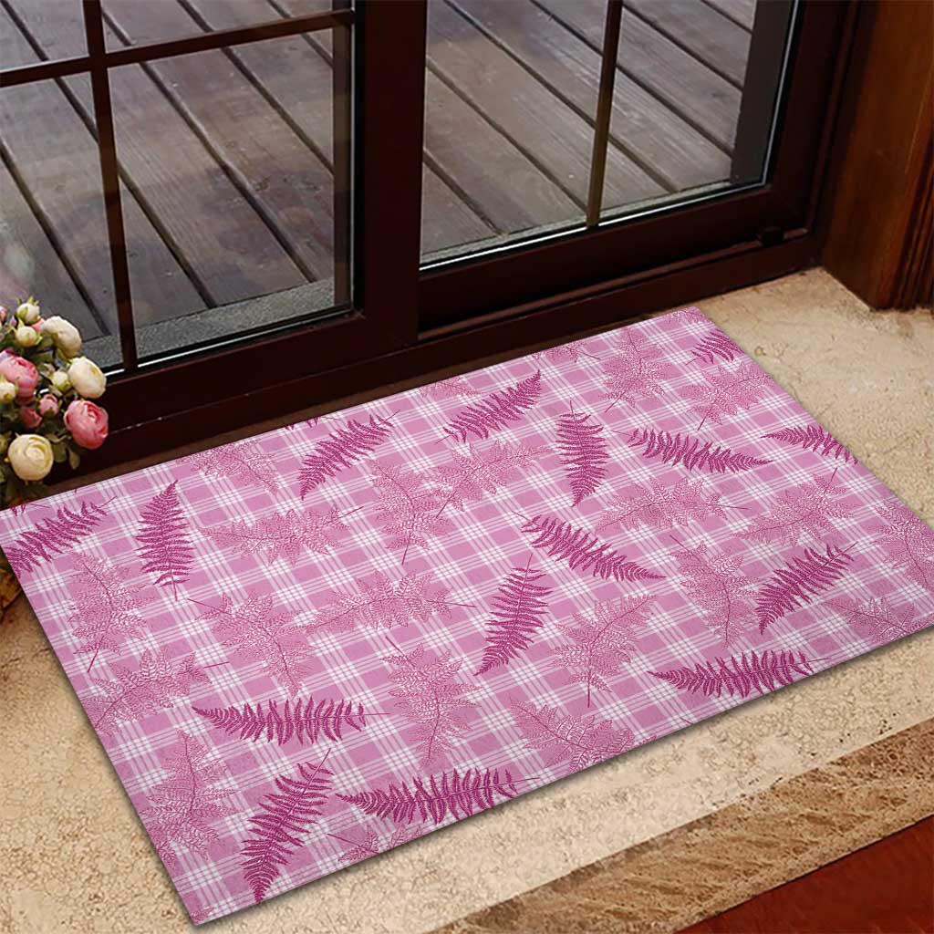 Purple Palaka Hawaii Palapalai Rubber Doormat Hawaiian Fern - Polynesian Pride