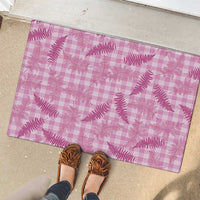 Purple Palaka Hawaii Palapalai Rubber Doormat Hawaiian Fern - Polynesian Pride