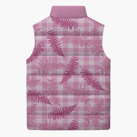 Purple Palaka Hawaii Palapalai Sleeveless Puffer Jacket Hawaiian Fern - Polynesian Pride