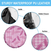 Purple Palaka Hawaii Palapalai Spare Tire Cover Hawaiian Fern - Polynesian Pride