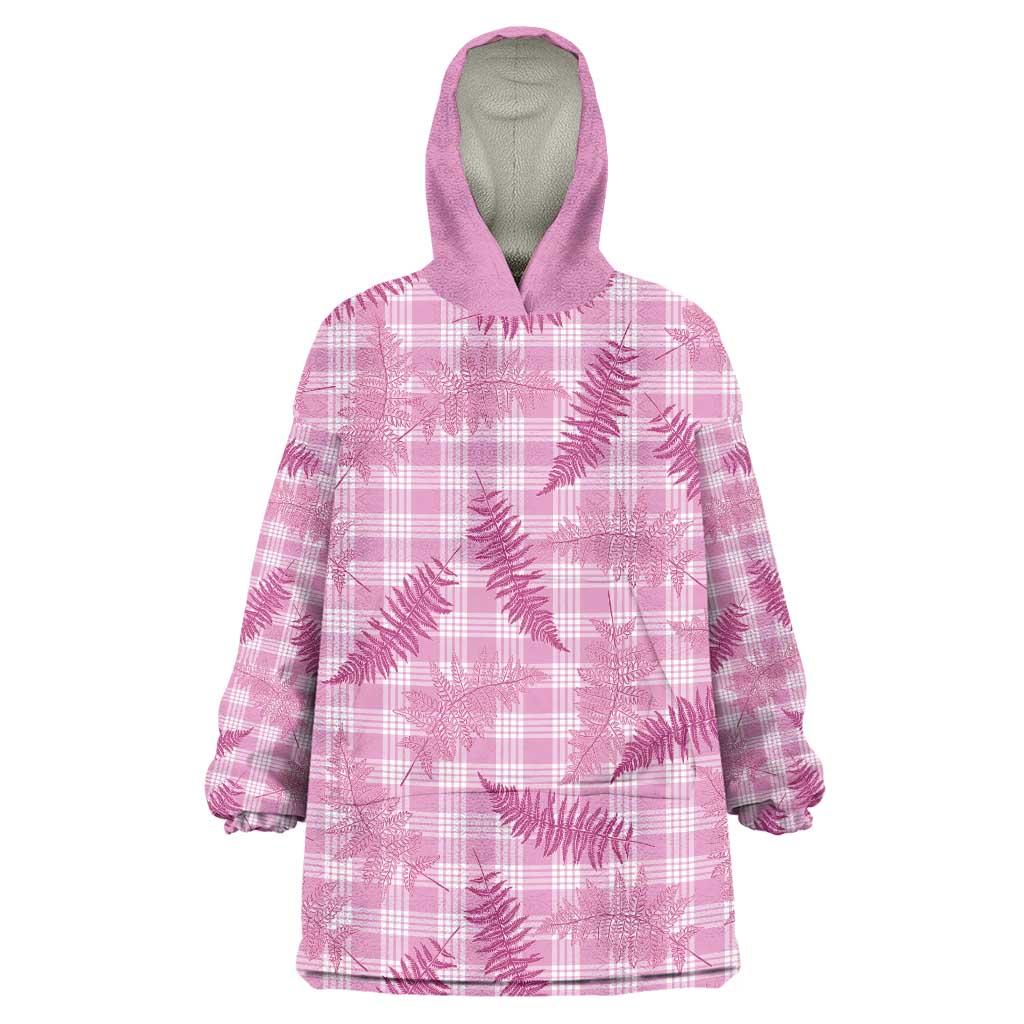 Purple Palaka Hawaii Palapalai Wearable Blanket Hoodie Hawaiian Fern - Polynesian Pride