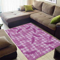 Pink Palaka Hawaii Palapalai Area Rug Hawaiian Fern - Polynesian Pride