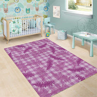 Pink Palaka Hawaii Palapalai Area Rug Hawaiian Fern - Polynesian Pride