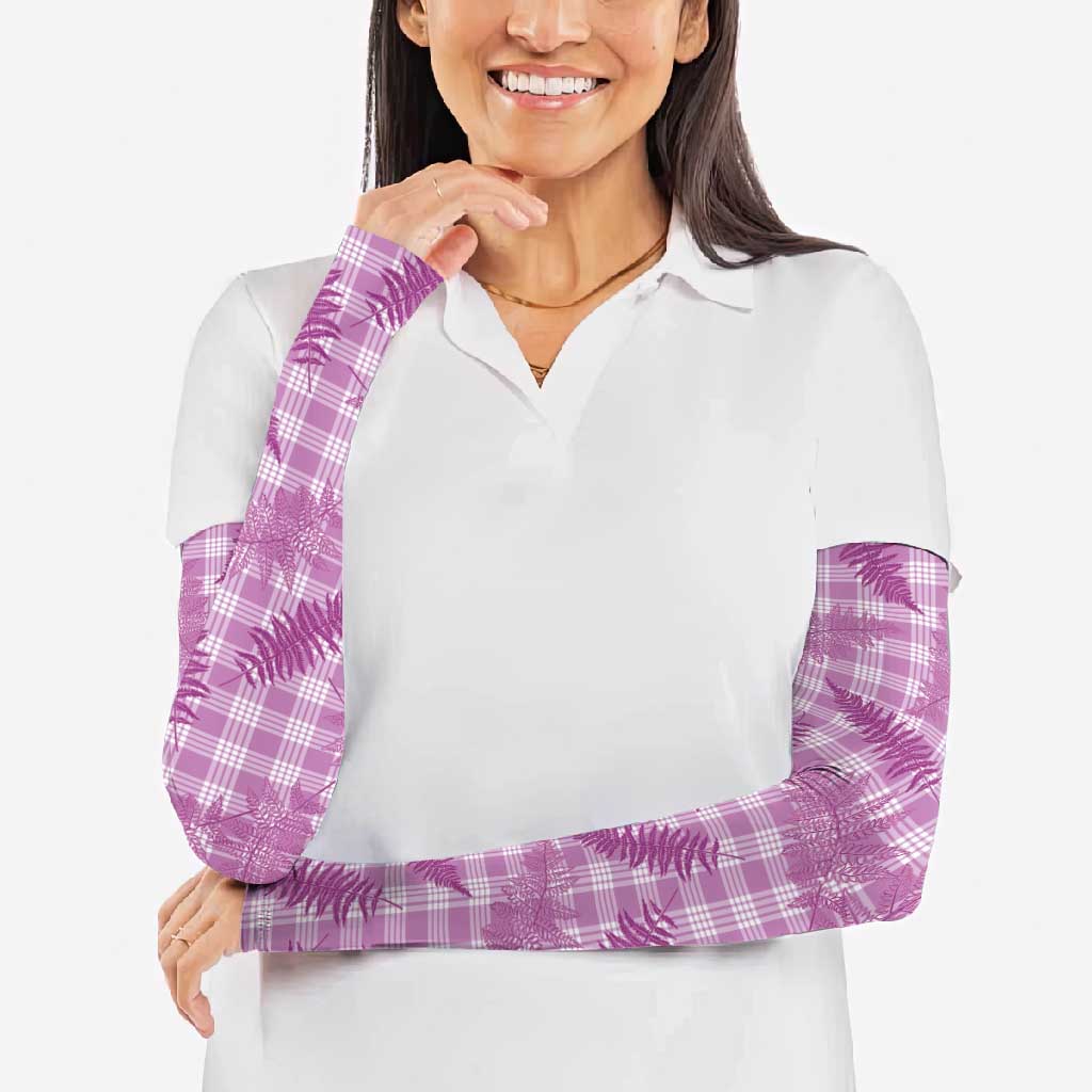 Pink Palaka Hawaii Palapalai Arm Sleeves Hawaiian Fern - Polynesian Pride