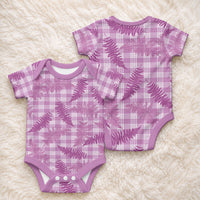 Pink Palaka Hawaii Palapalai Baby Onesie Hawaiian Fern