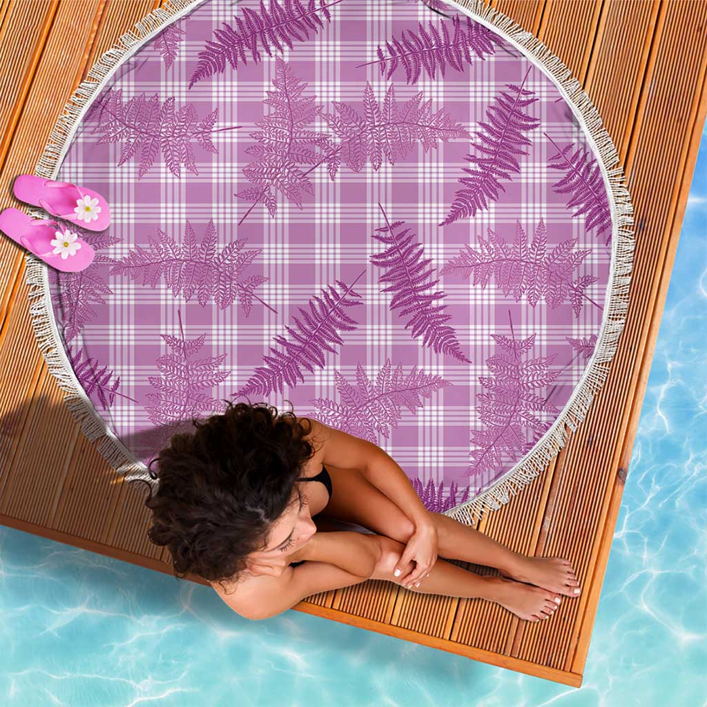 Pink Palaka Hawaii Palapalai Beach Blanket Hawaiian Fern - Polynesian Pride